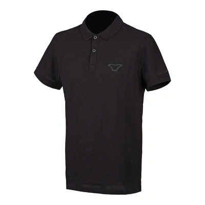Macna Polo T-Shirt - Black/Silver