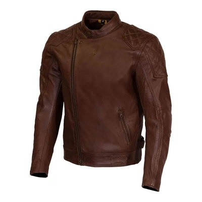 Merlin Chester D3O Leather Motorcycle Jacket - Brown
