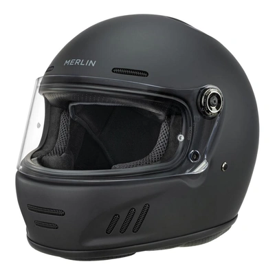 Merlin Revival Full Face Helmet - Matte Black