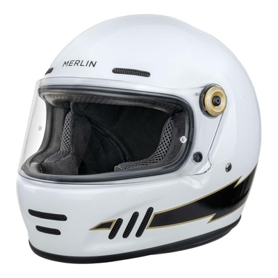 Merlin Revival Flash Full Face Helmet - Optic White