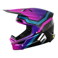 Shot Race Helmet - Sky/Purple/Chrome