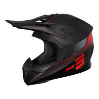 Shot Pulse Edge Helmet - Matte Black/Red