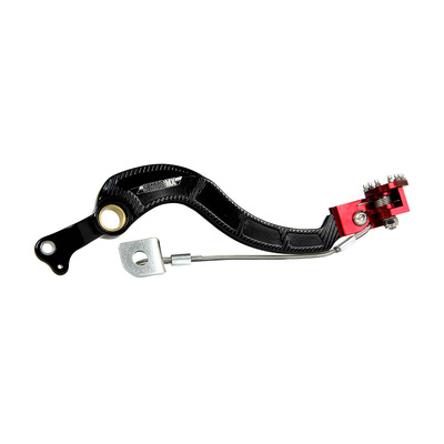 Red Flex Tip Brake Pedal - Suzuki RMZ250 - 2007-2012