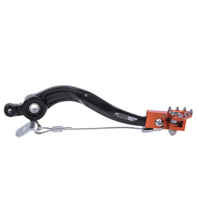 Orange Flex Tip Brake Pedal - KTM 500 EXCF - 2017-2025