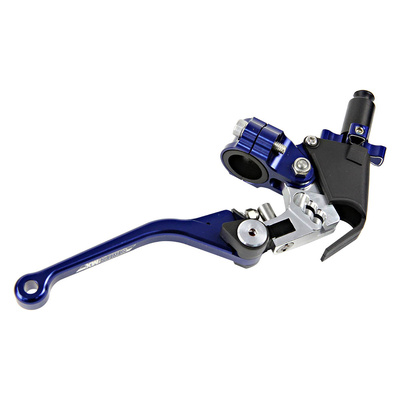 StatesMX Fold & Flex Clutch Lever & Assembly - Honda CR125R - Blue - 1991-2008