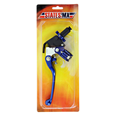 StatesMX Flex Clutch Lever & Assembly - Honda CR125R - Blue - 2002-2008