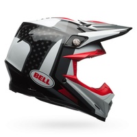 Bell Moto-9 Flex Vice Black White Red Helmet