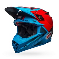 Bell Moto-9 Flex Hound Cyan Red Helmet