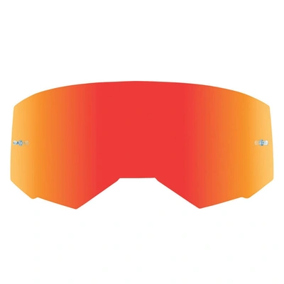 Fly Racing Zone & Focus Lens With Tearoff Posts - Red Mirror Smoke