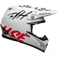 Bell Moto-9 Flex Fasthouse Helmet - Matte White/Black/Red