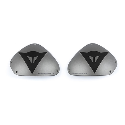 Dainese DETS Aluminium Shoulder Plates - Aluminium/Black - OS