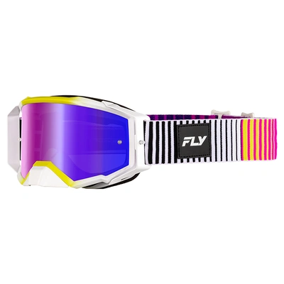 Fly Racing Zone Elite MX Goggles - Pink/Yellow/Purple