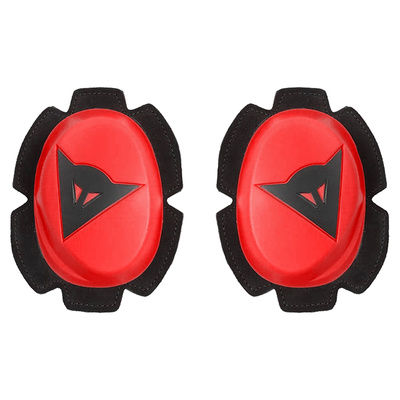 Dainese Pista Heavy Duty Knee Slider Kit - Fluro Red/Black - OS