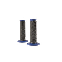 Oneal Dual Comp Half Waffle Grips - Black/Blue - 7/8