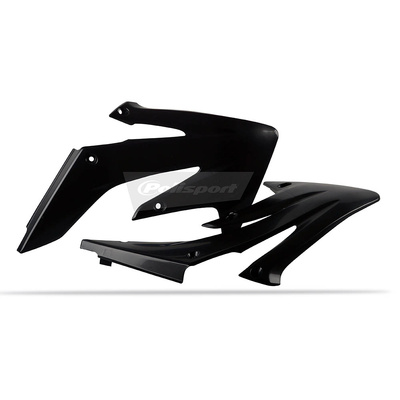 Polisport Radiator Shrouds Honda Crf250R 04-09 - Black