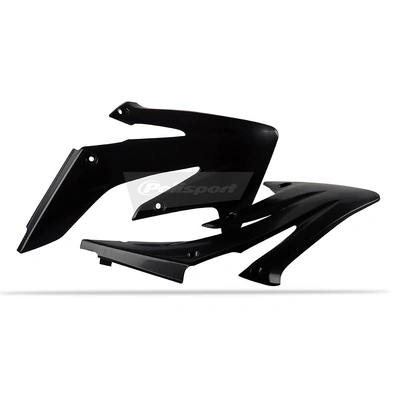Polisport Radiator Shrouds Honda Crf250R 04-09 - Black
