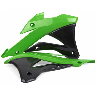 Polisport Radiator Shrouds Kawasaki Kx85 14-17 - Green/Black