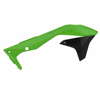 Polisport Radiator Shrouds Kawasaki Kx450F 16-17 - Green/Black