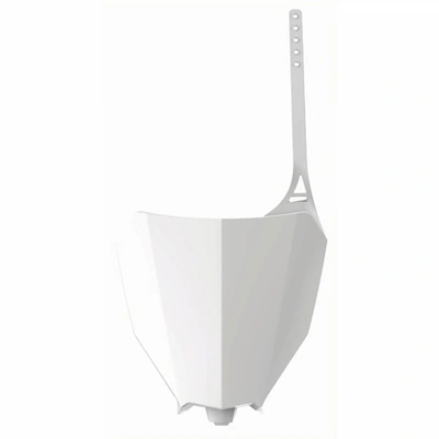 Polisport Number Plate Honda - White