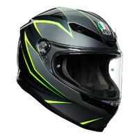 AGV K6 Flash Helmet - Grey/Black/Lime