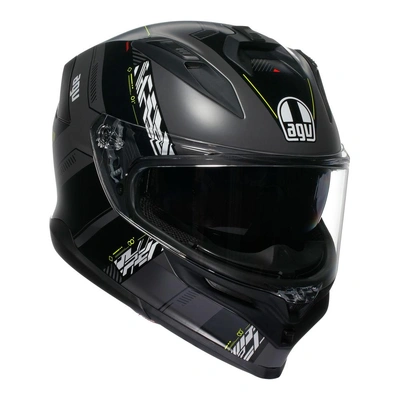 AGV K7 Kyber Helmet - Matte Grey/Fluro Yellow