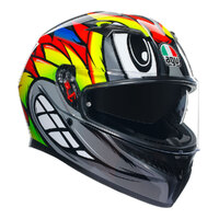 AGV K3 Birdy 2.0 Helmet - Grey/Yellow/Red