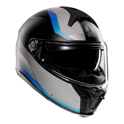 AGV Tourmodular Stray Matte Helmet - Black/Grey/Blue