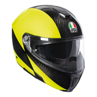 AGV SportModular Carbon Helmet - Carbon/Fluro Yellow