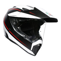 AGV AX9 PAC R Helmet - Matte Black/White/Red
