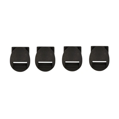 TCX SP Buckle Receivers for X-Helium/X-Blast (3Pass.Nero) - 4 Pack - Black