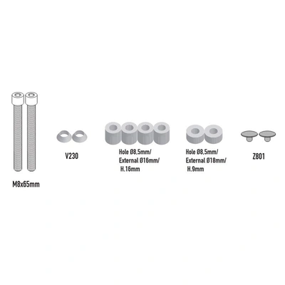 Givi Specific Fitting Kit Pl8717/Plos8717 Benelli Trk702 23-