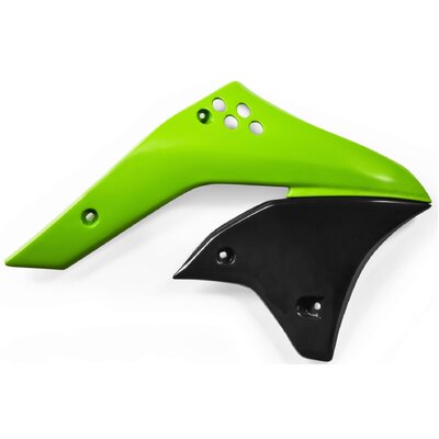 Acerbis Radiator Shrouds - KAWASAKI KXF 250 06-08 - Green/Black