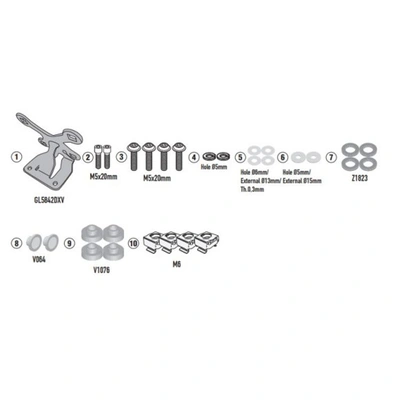 Givi Specific Windscreen Fitting Kit - Honda Cb650R 24- (Needs Screen 1173S)