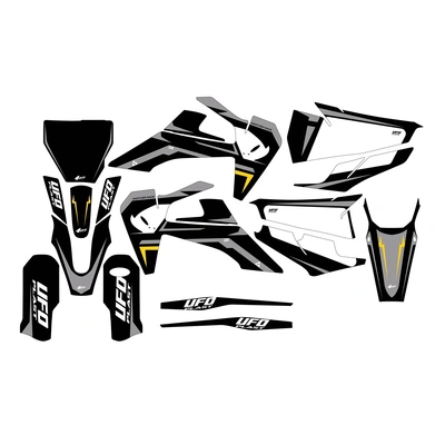 UFO Husqvarna Apodis Decals Kit - TC 125/250/FC 250/350/450 19-22 - Black