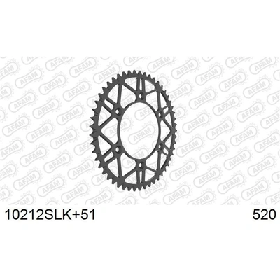 AFAM Self Cleaning Super Light Honda Rear Steel Sprocket - 51T