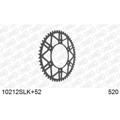 AFAM Self Cleaning Super Light Honda Rear Steel Sprocket - 52T