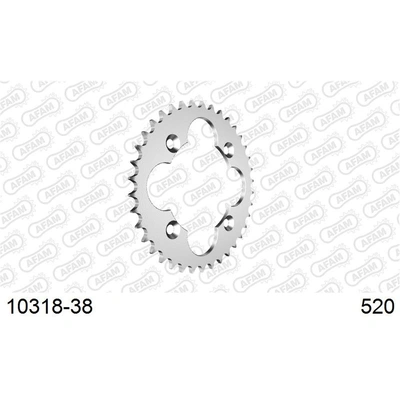 AFAM S38 520 Rear Sprocket - Honda TRX400/450 - 38T