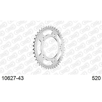 AFAM S43 520 Rear Sprocket - Honda CBR/CB/CTX/NC - 43T