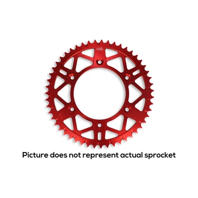 AFAM 520 Pr-1 Honda SC Rear Aluminium Sprocket - Red - 52T