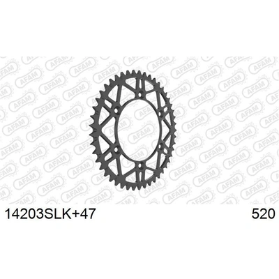 AFAM Self Cleaning Super Light Suz Rear Steel Sprocket - 47T