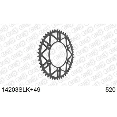 AFAM Self Cleaning Super Light Suz Rear Steel Sprocket - 49T