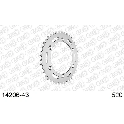 AFAM S43 520 Rear Sprocket - Suzuki RGV250/Husqvarna - 43T