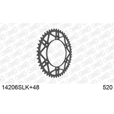 AFAM Self Cleaning Super Light Euro Rear Steel Sprocket - 48T