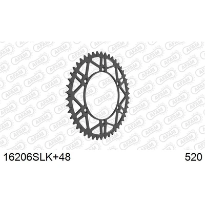 AFAM Self Cleaning Super Light Kaw Rear Steel Sprocket - 48T