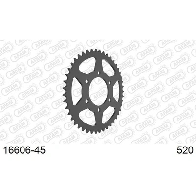 AFAM S45 520 Rear Sprocket - Kawasaki - 45T