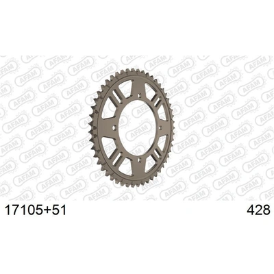 AFAM 428 Kawasaki Kx80/85/100 Rear Aluminium Sprocket - 51T