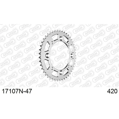 AFAM A47 420 Rear Sprocket - Kawasaki KX65 00- - 47T