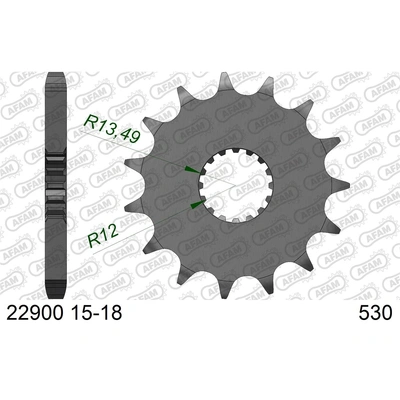 AFAM 17T 530 Front Sprocket - Suzuki GSXR - 17T
