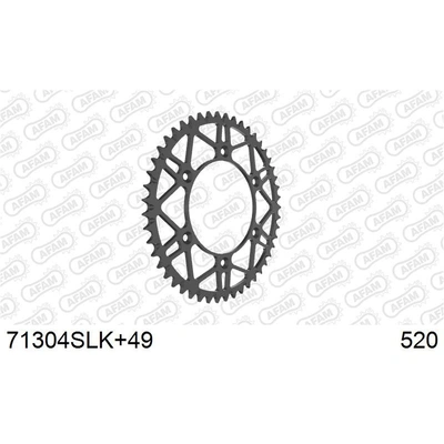 AFAM Self Cleaning Super Light Ktm Rear Steel Sprocket - 49T