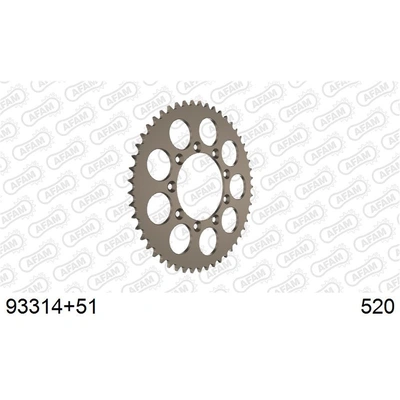 AFAM 520 Tm Rear Aluminium Sprocket - 51T